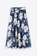 Floral Tie-Waist Skirt