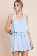 See You There Ruffled Racerback Romper