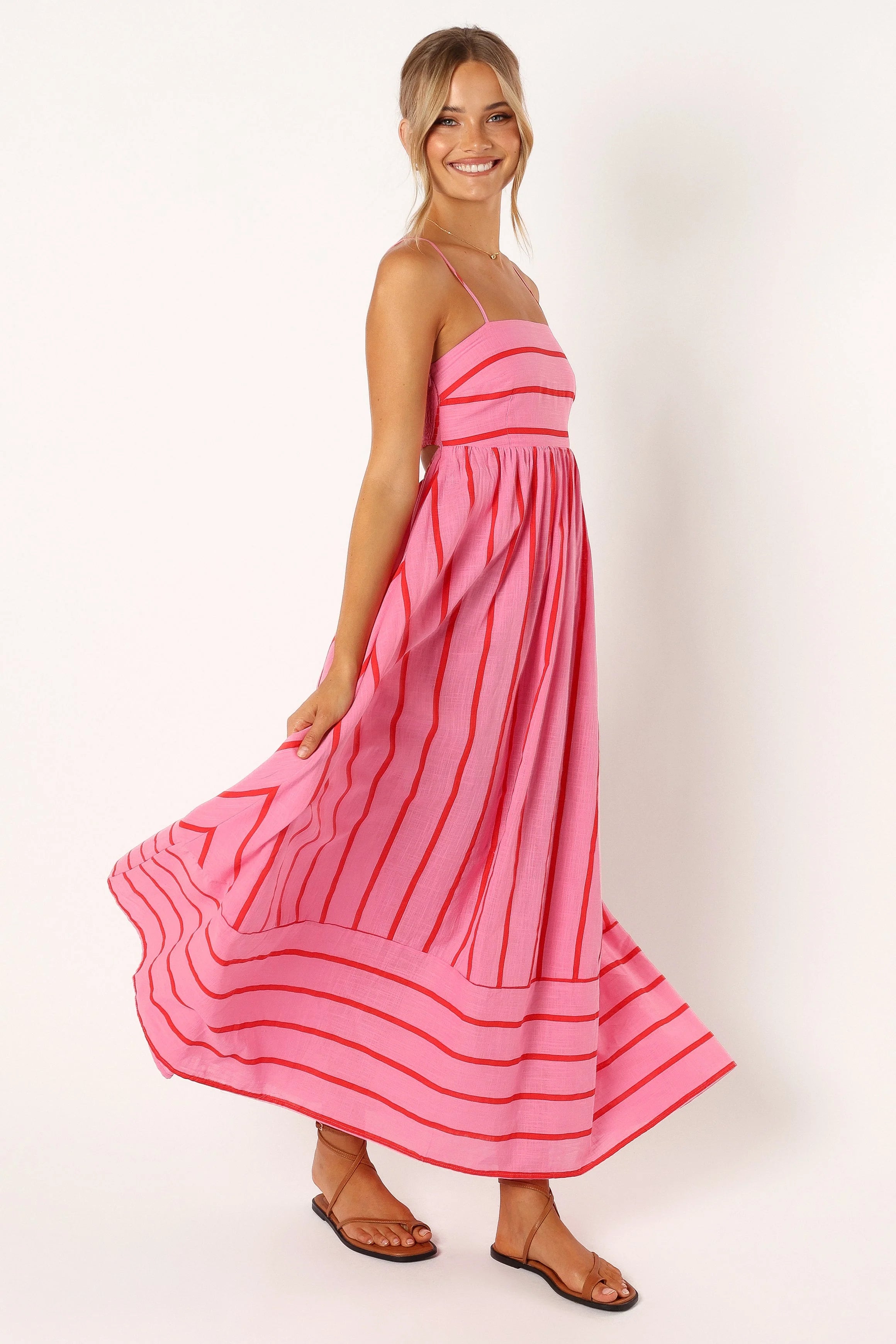 Pixie Maxi Dress - Pink Red