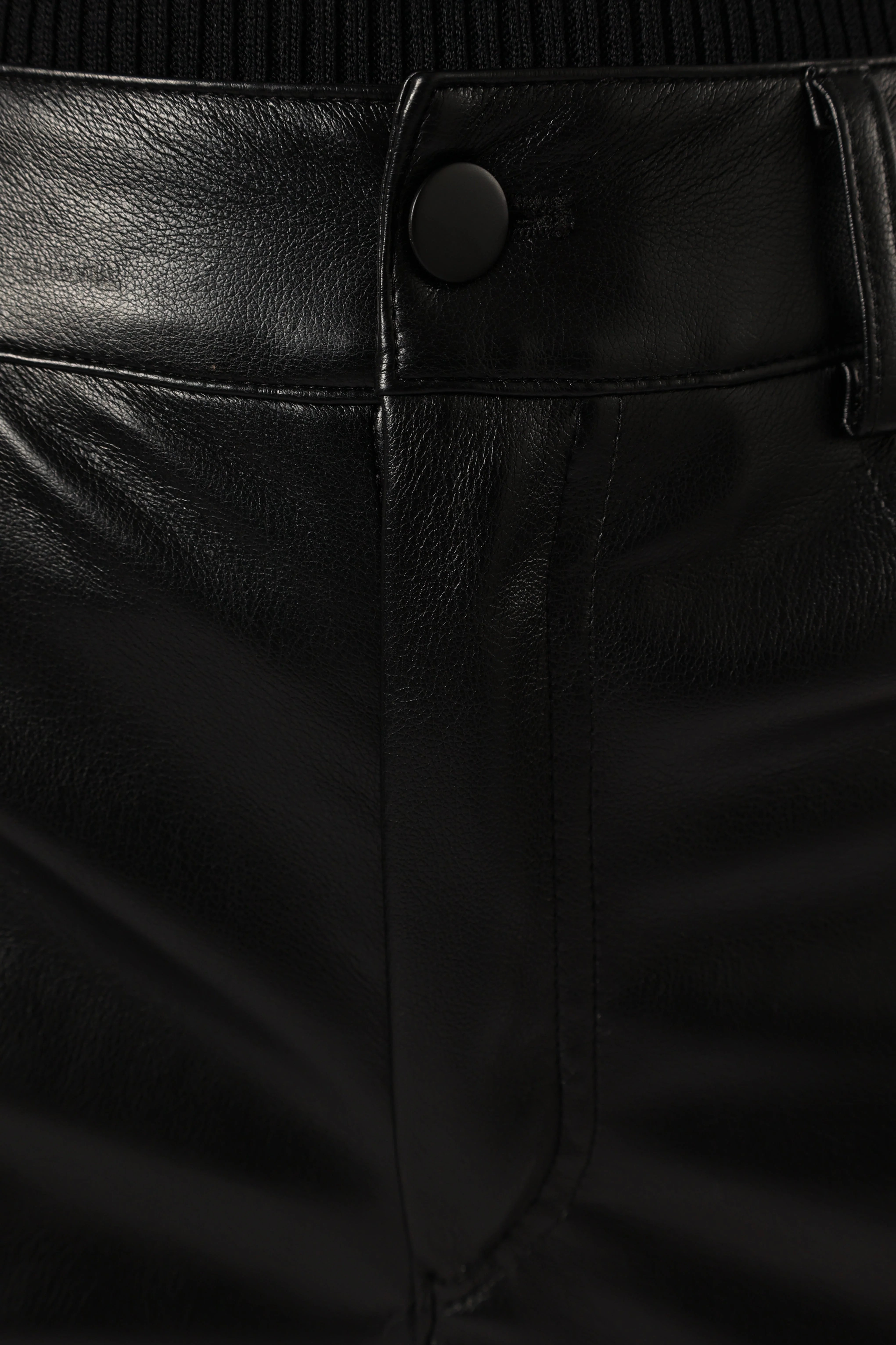 Maverick Vegan Leather Pants - Black