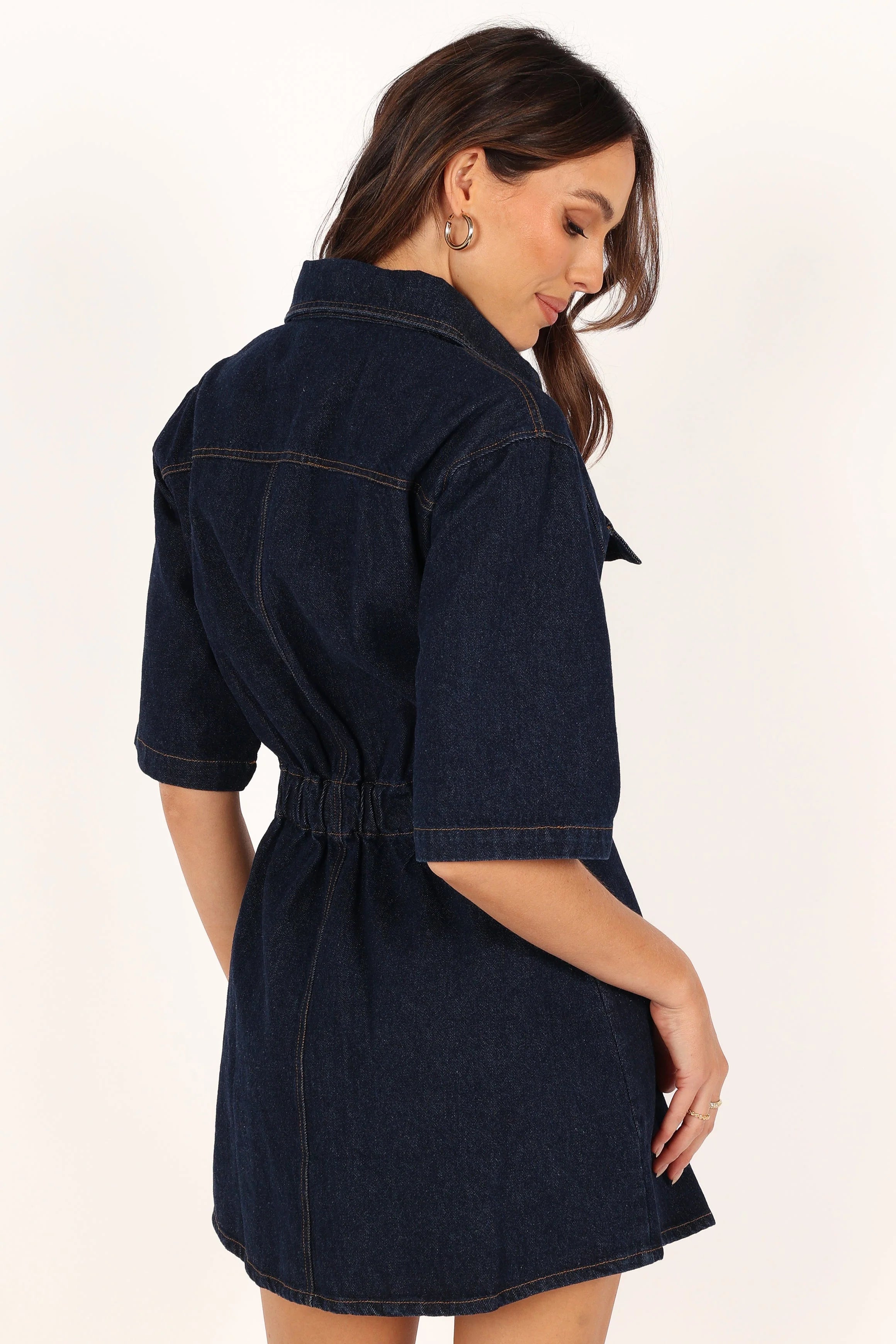 Rev Mini Dress - Dark Denim