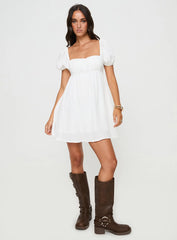 Let's Dance Mini Dress White