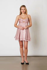 Organza Mini Babydoll Dress