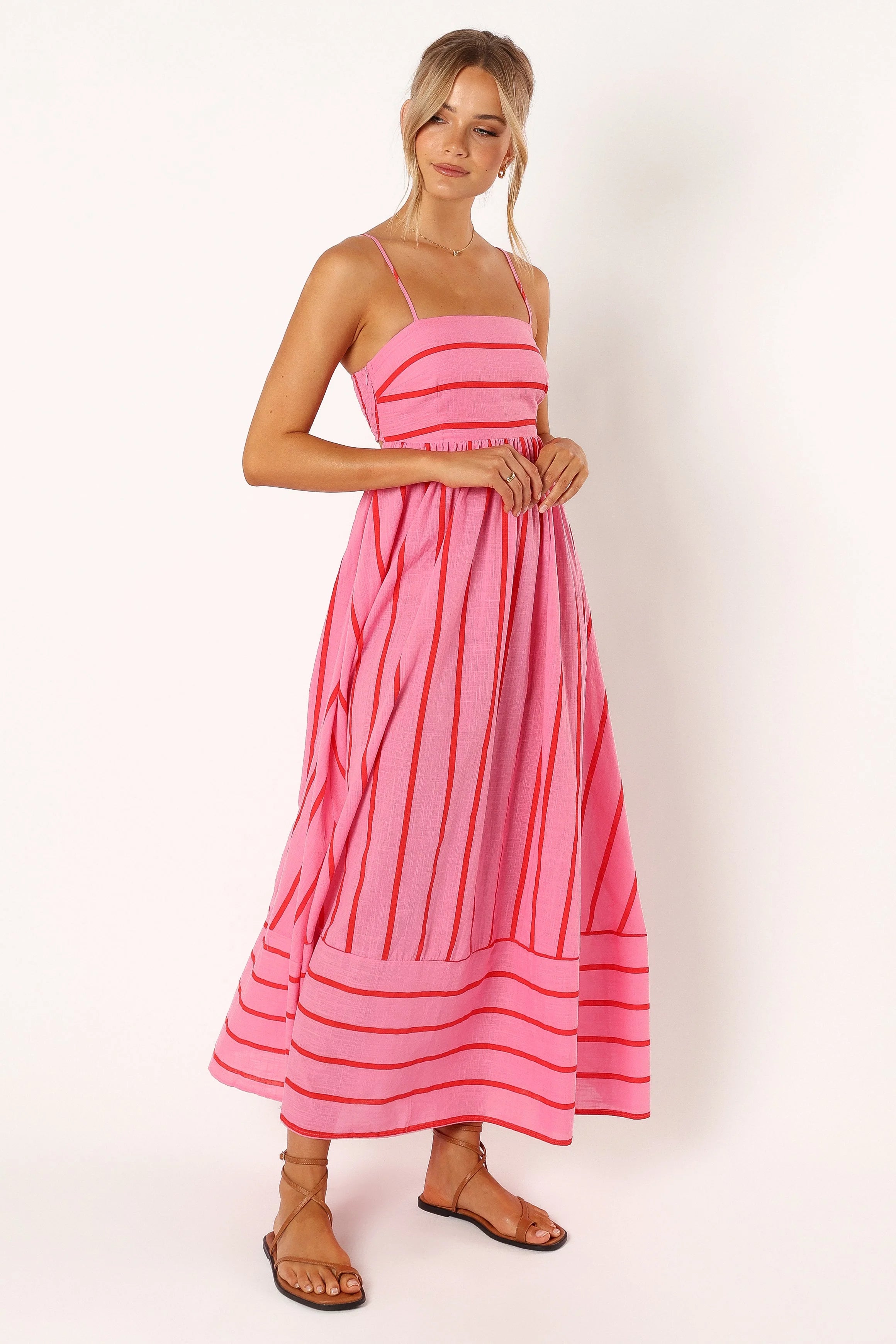 Pixie Maxi Dress - Pink Red