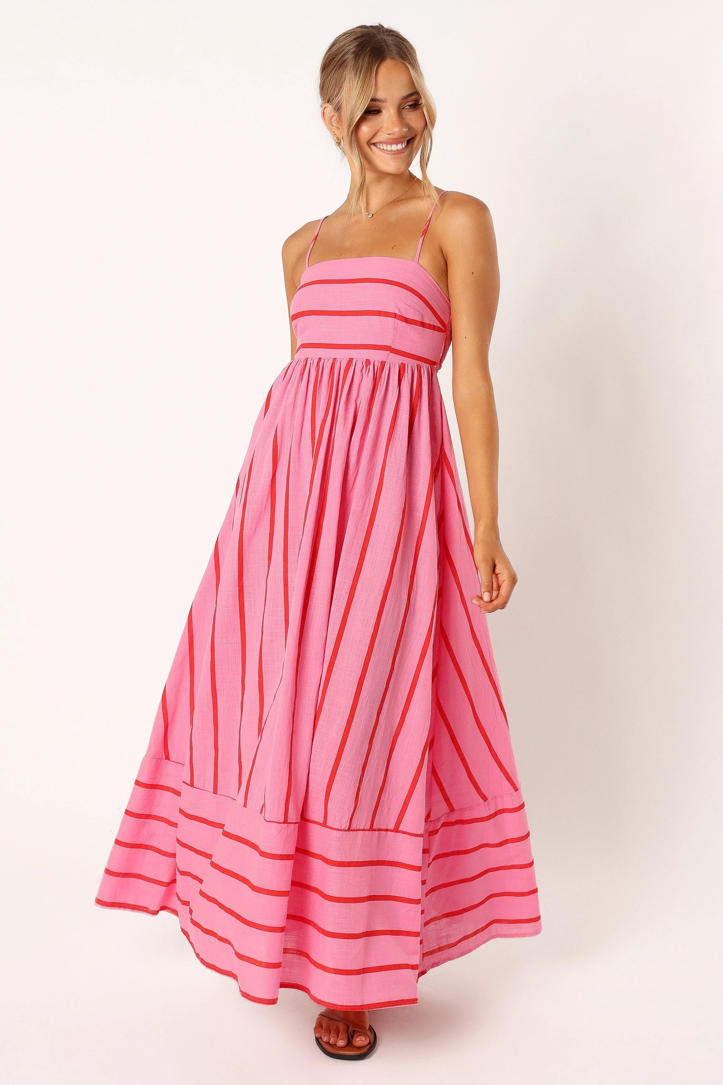 Pixie Maxi Dress - Pink Red