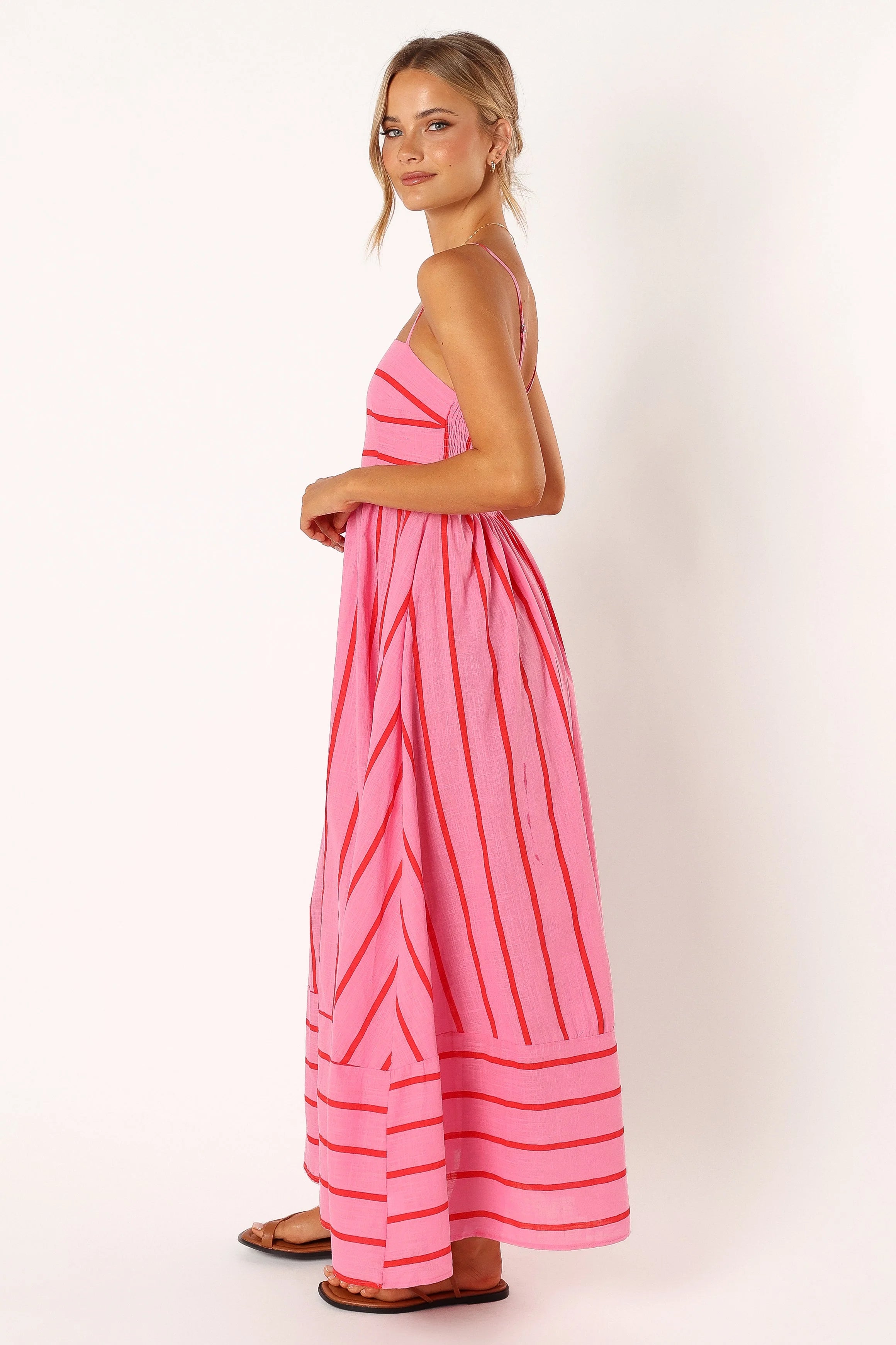 Pixie Maxi Dress - Pink Red