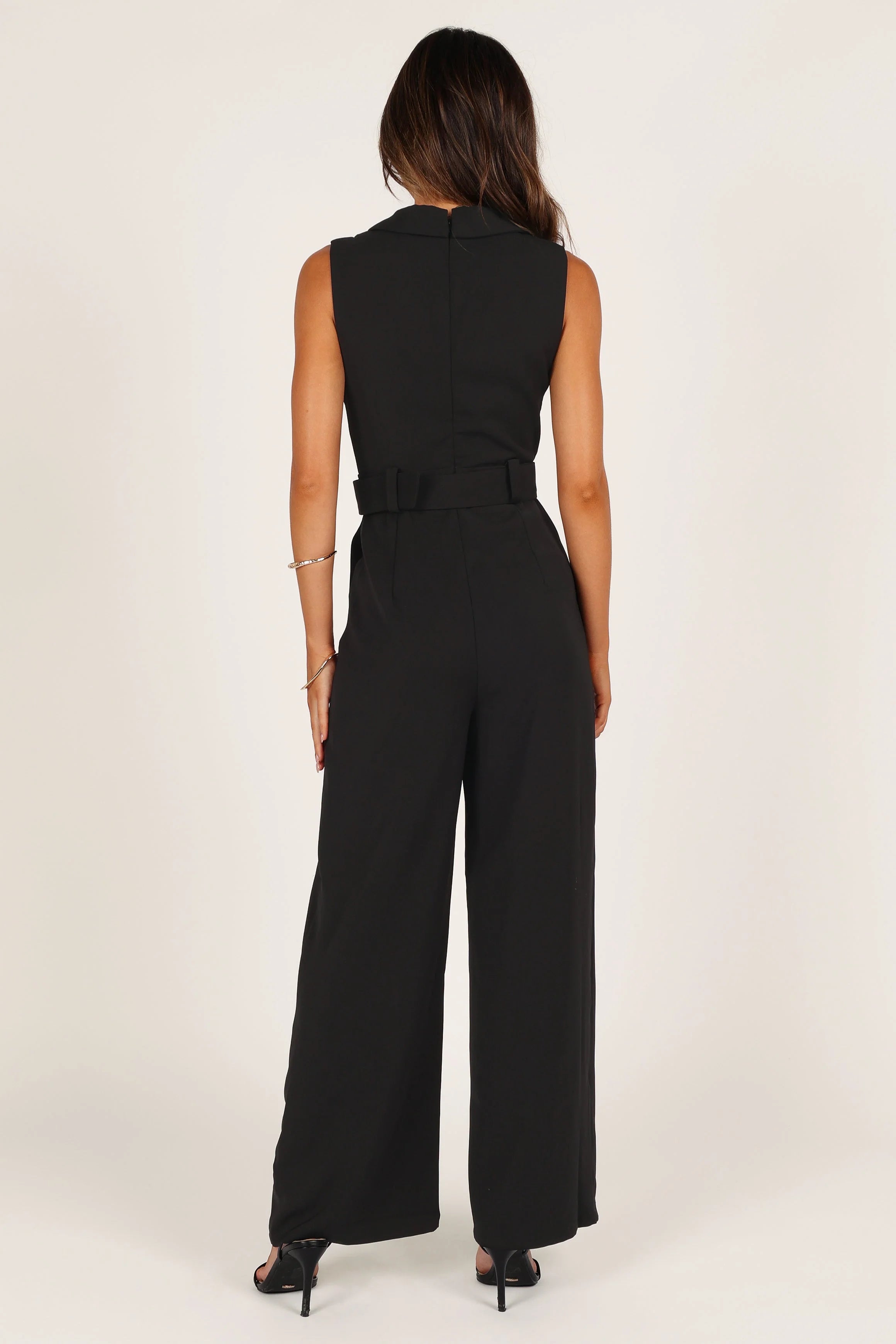 Sienna Belted Jumpsuit - Black