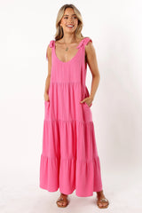 Marcy Midi Dress - Pink