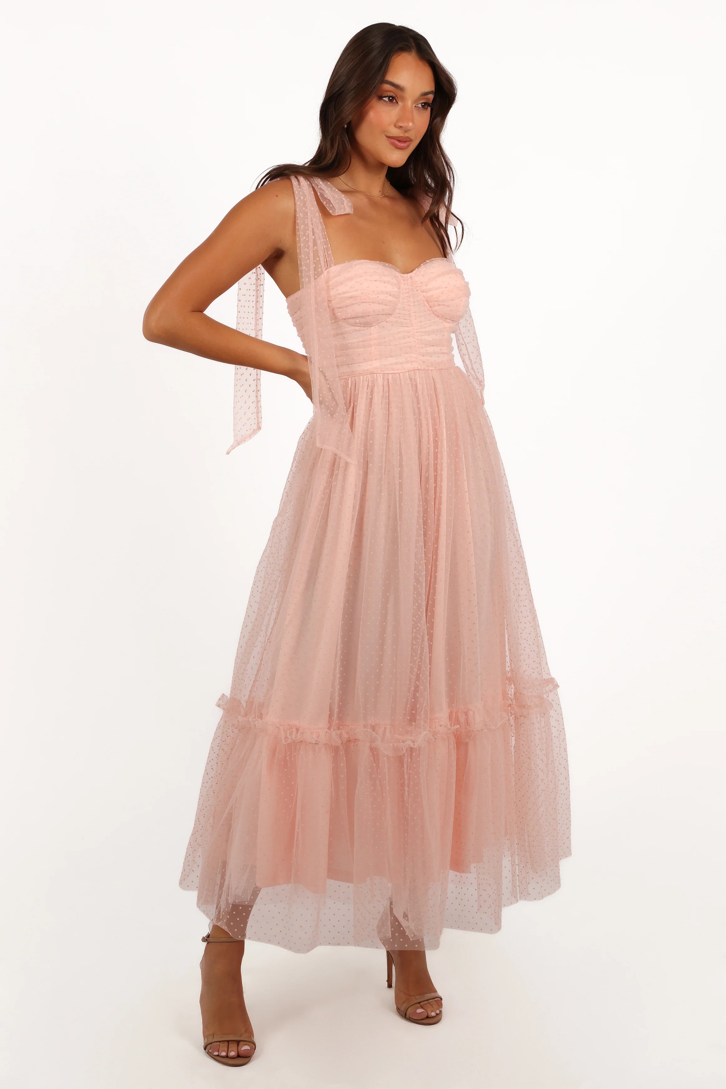 Floret Midi Dress - Petal Pink