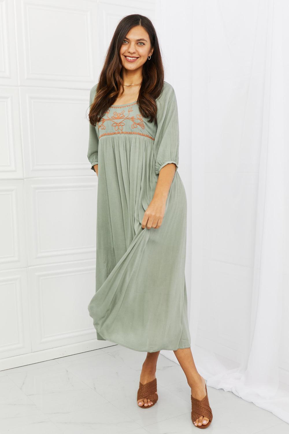 Lovely Day Midi Dress