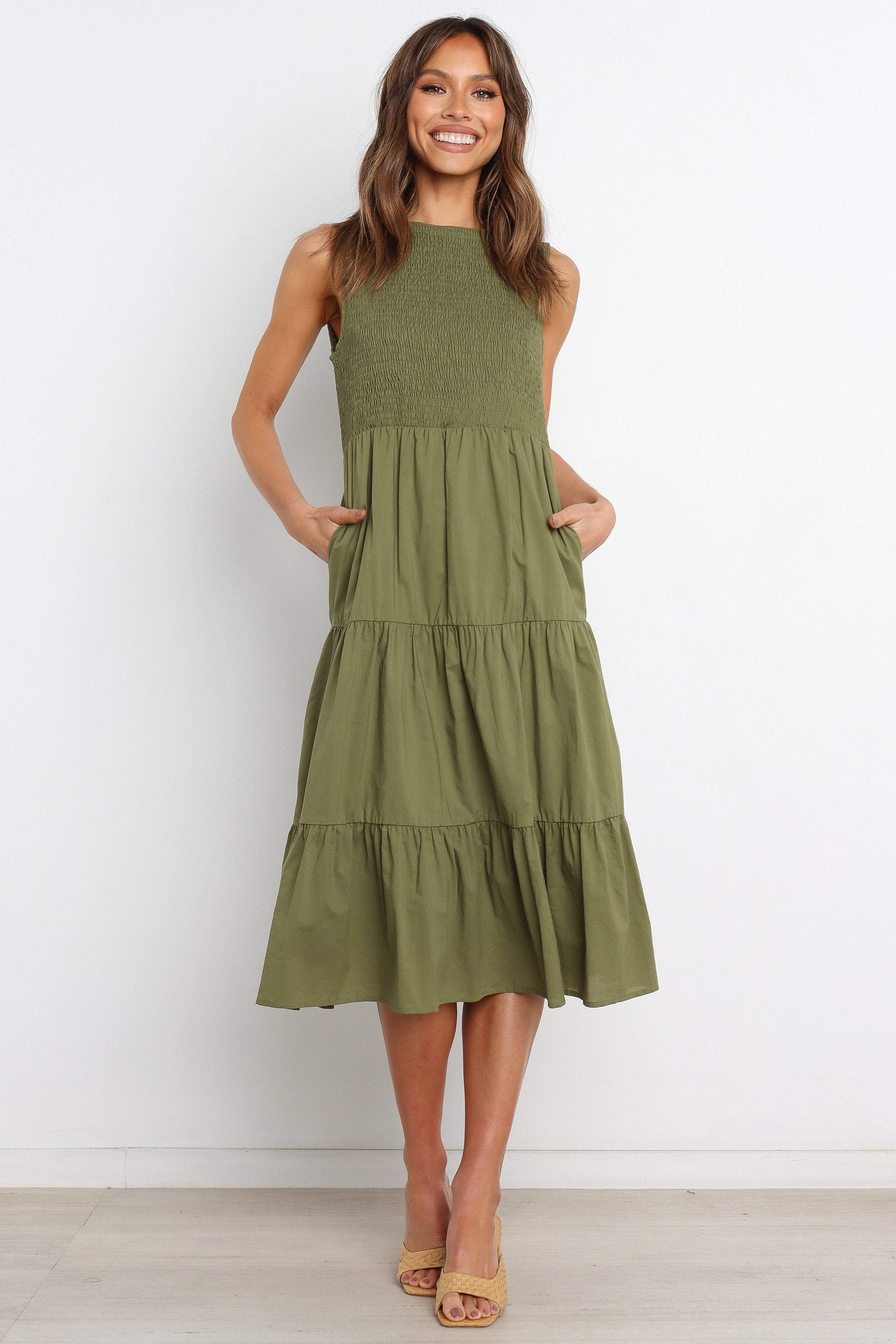 Erhardt Dress - Olive