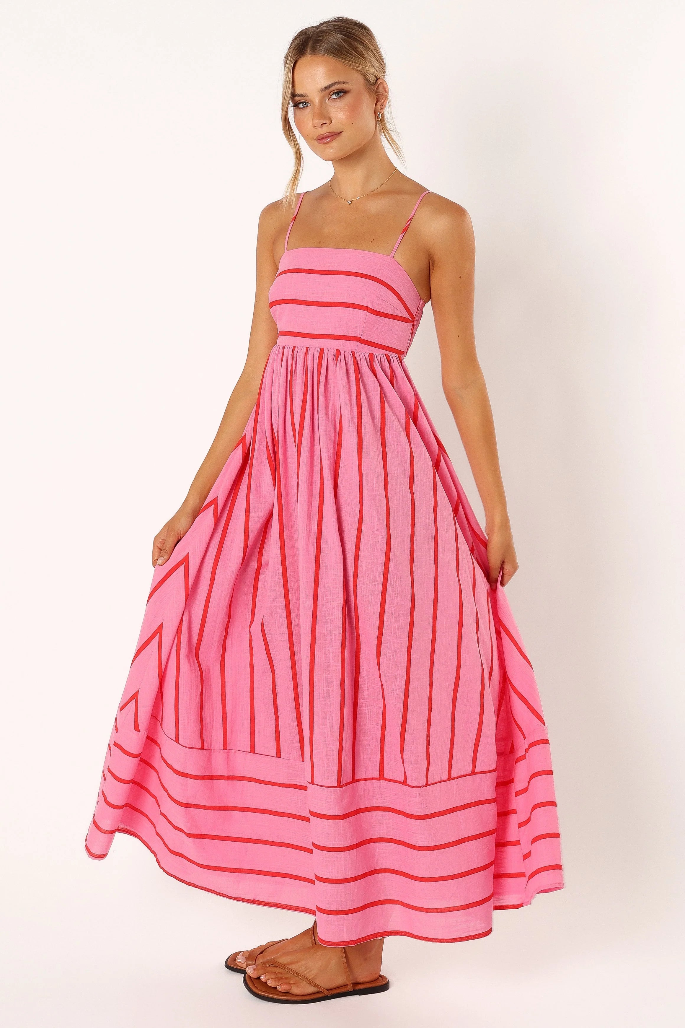 Pixie Maxi Dress - Pink Red