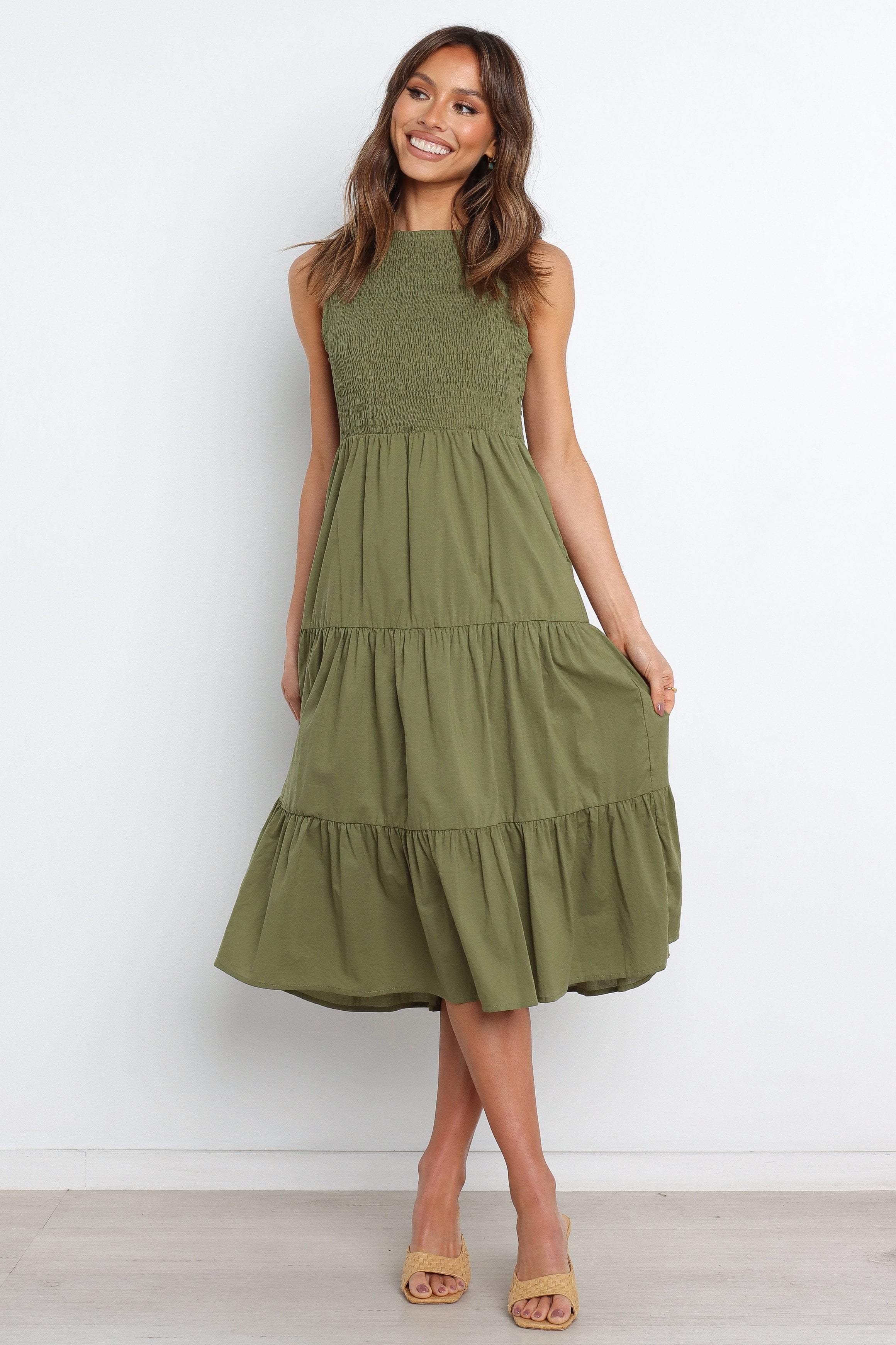 Erhardt Dress - Olive