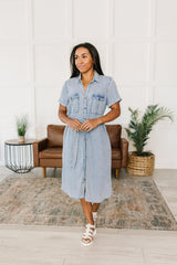 Wait For It Denim Shirtdress