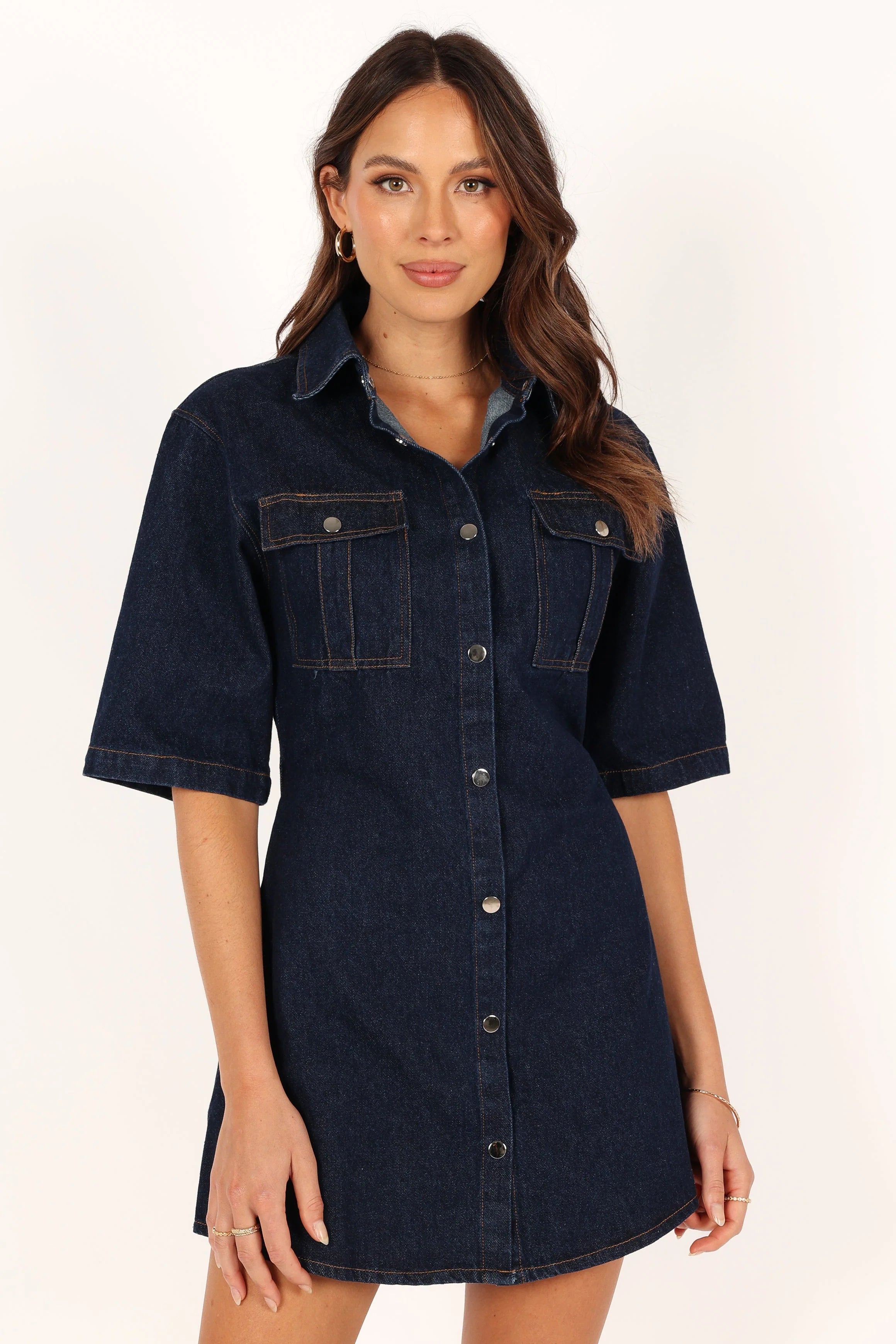 Rev Mini Dress - Dark Denim